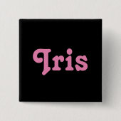 ボタンアイリス 缶バッジ (正面)