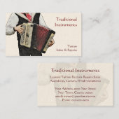 ボタンアコーディアンプレーヤー 名刺 (正面/裏面)