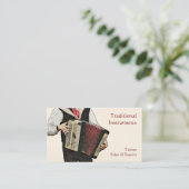 ボタンアコーディアンプレーヤー 名刺 (スタンド正面)