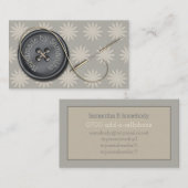 ボタンアップ裁縫針及び糸 名刺 (正面/裏面)