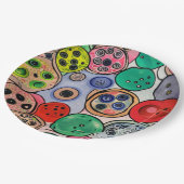 ボタンアート ペーパープレート (アングル)