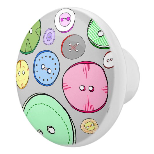 ボタンカラフル セラミックノブ (右)