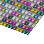 ボタンガロール1装飾ガラス切削板 カッティングボード (角)