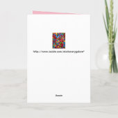 ボタンキャンディのグリーティングカード カード (裏面)