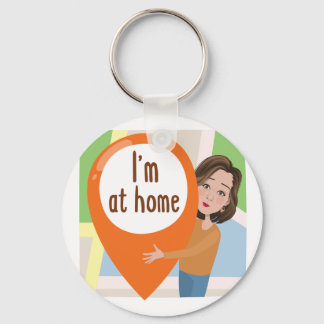 ボタンキーチェーン キーホルダー