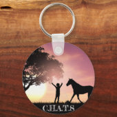 ボタンキーチェーン キーホルダー (正面)