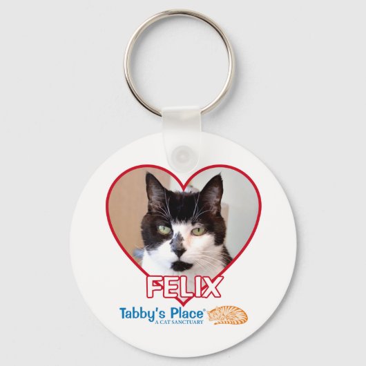 ボタンキーチェーン – Felix キーホルダー (正面)