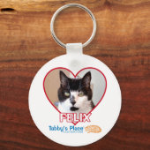 ボタンキーチェーン – Felix キーホルダー (正面)