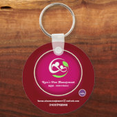 ボタンキーリング キーホルダー (正面)