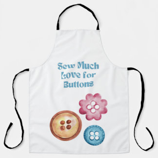 ボタンクラフトエプロンへの愛を縫い込む エプロン