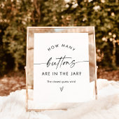 ボタンゲームの数 |ニュートラルベビーシャワー ポスター