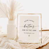 ボタンゲームの数 |ニュートラルベビーシャワー ポスター