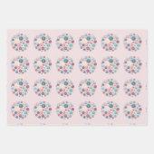 ボタンコレクション裁縫バスケット ラッピングペーパーシート (正面3)