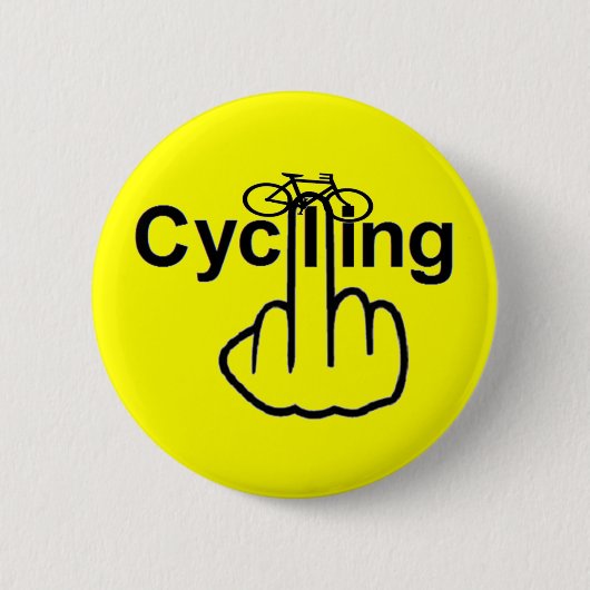ボタンサイクリング反転 缶バッジ (正面)