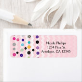 ボタンシャワーとしてかわいい招待状住所 シール (インサイチュ)