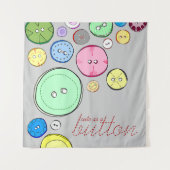 ボタンタペストリーがキュート タペストリー (正面)