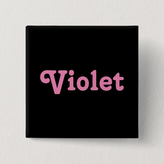 ボタンバイオレット 缶バッジ (正面)