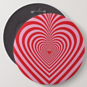 ボタンバッジ – 光学錯覚ハート 缶バッジ (正面&裏面)