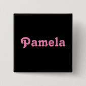 ボタンパメラ 缶バッジ (正面)