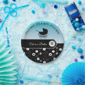 ボタンパーソナライズされた式の赤ちゃんシャワーがとてもかわいい ペーパープレート (パーティー)