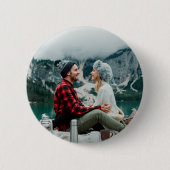 ボタンフォトイメージのアップロード 缶バッジ (正面)