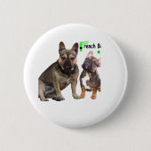 ボタンフランゾシシュブルドージュ 缶バッジ (正面)