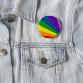 ボタンブライトレインボーサマーストライプおもしろい 缶バッジ (インサイチュ)