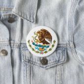 ボタンメキシコ紋章付き外衣 缶バッジ (インサイチュ)