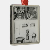 ボタンメーカー及びレースメーカー メタルオーナメント (右)