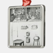 ボタンメーカー及びレースメーカー メタルオーナメント (左)