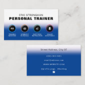 ボタンモダンスタイルフィットネス名刺 名刺 (正面/裏面)