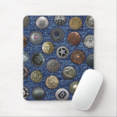 ボタンモダン付きの青いジーンズを取り付ける マウスパッド (マウス)