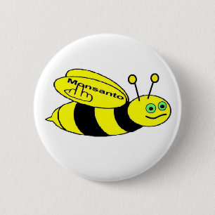 ボタンモンサントBeeフリップ 缶バッジ