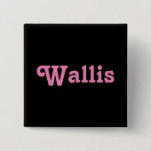 ボタンワリス 缶バッジ (正面)