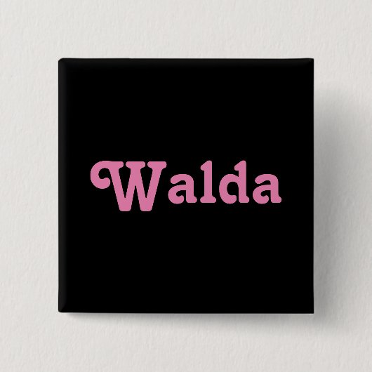 ボタンワルダ 缶バッジ (正面)