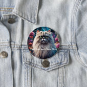 ボタン上のCatカスタム、写真と文字の追加 缶バッジ (インサイチュ)