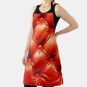 ボタン付きの美しい革張りのソファ エプロン (インサイチュ)