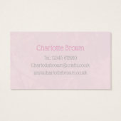 ボタン付き手作り商品名刺 (裏面)