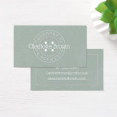 ボタン付き手作り商品名刺 (デスク)