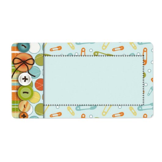 ボタン名タグとしてかわいい ラベル (正面)