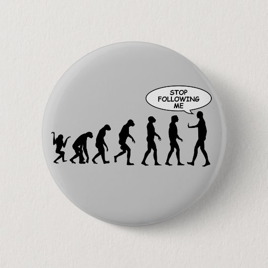 ボタン私に続くことを止めて下さい 缶バッジ (正面)
