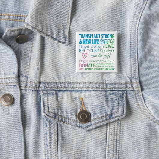 ボタン移植の強力な臓器提供認識度 缶バッジ (インサイチュ)