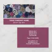 ボタン裁縫クラフツ名刺 名刺 (正面/裏面)