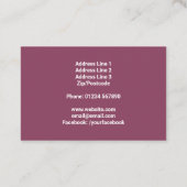 ボタン裁縫クラフツ名刺 名刺 (裏面)