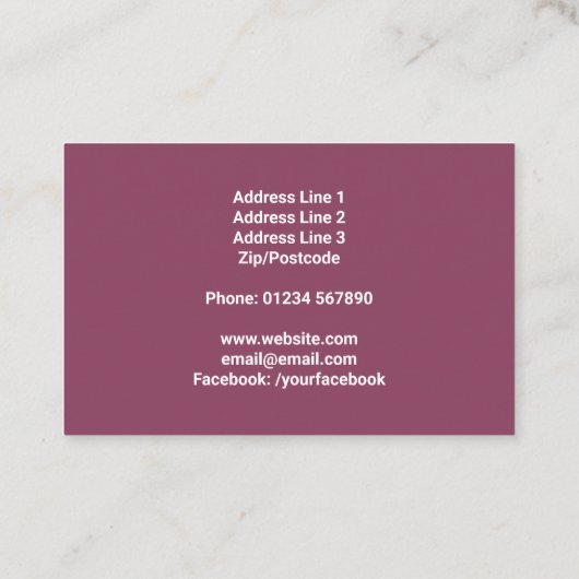 ボタン裁縫クラフツ名刺 名刺 (裏面)