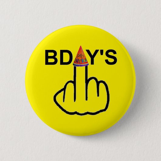 ボタン誕生日反転 缶バッジ (正面)