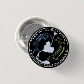 ボタン黒い明日のSCDRチョウザメ 缶バッジ (正面&裏面)