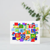 ボタン~うまくハガキを取る ポストカード (スタンド正面)