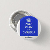 ボタン: それによってが失読症だけであるハマグリを飼って下さい 缶バッジ (正面&裏面)