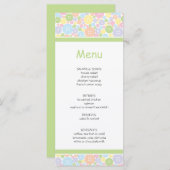 ボタン|のベビーシャワーメニューとしてかわいい メニュー (正面/裏面)